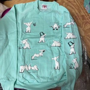 Vintage Lambs at Play Sweater