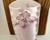 Pottery Wall Vase with Dogwood