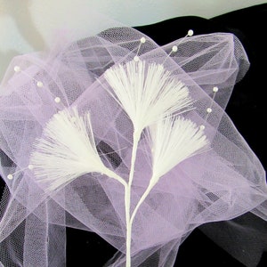 Corsage Pearl Spray 7&quot; Pick~Boutonniere Pearls~Bouquet Pearl Picks ~Jewels~Hair Clips~Head Bands~Corsage