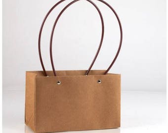 Large Gift Favor Bags~Wedding Gift Favor Bags~Long Handled~Wedding Vase~Silver~Black~Kraft~Brown~Party Favor Bag~Gift Bag~Rustic Wedding Bag
