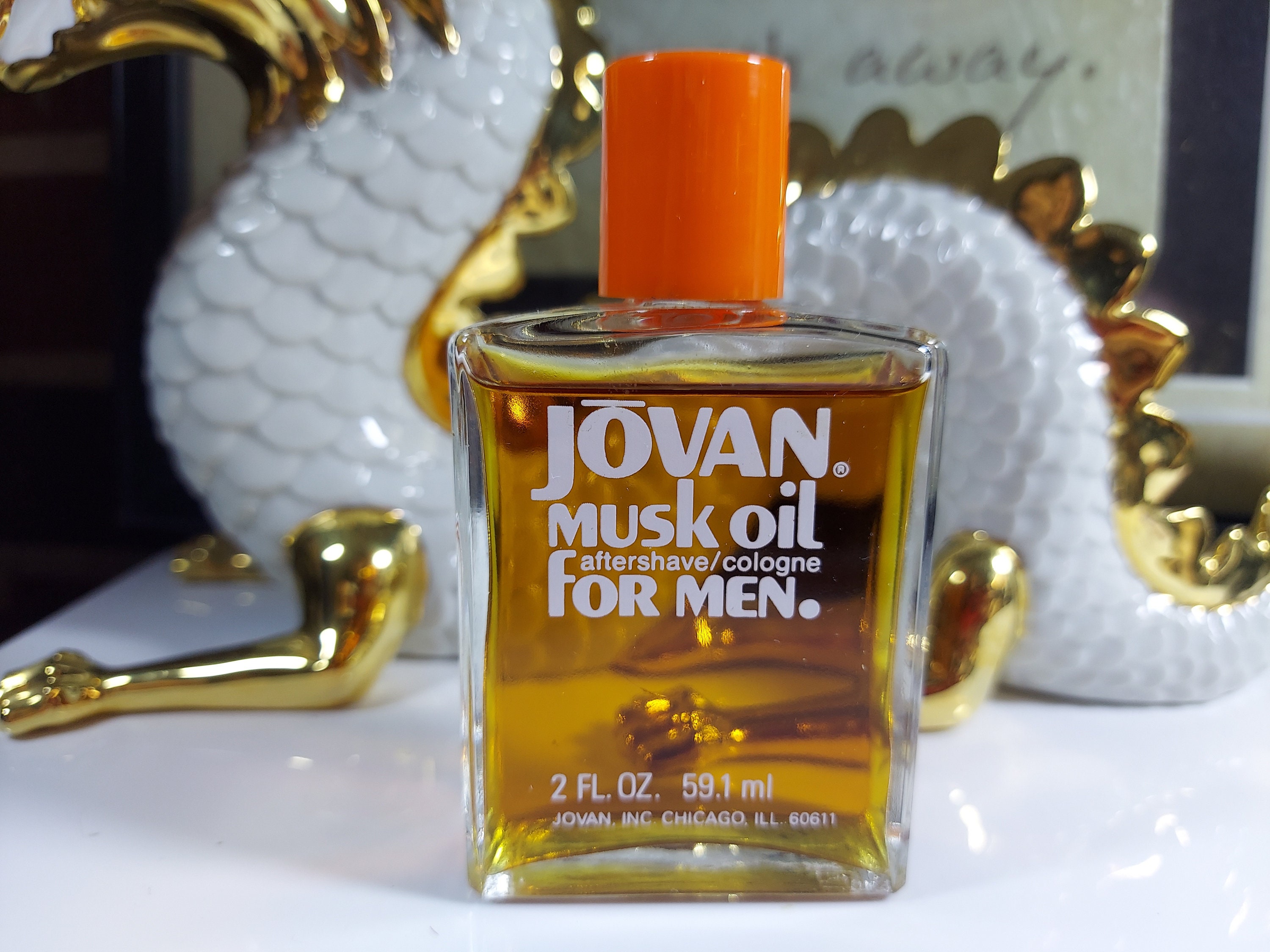 Jovan Musk Oil Aftershave cologne for Men 2.0oz Vintage Etsy India