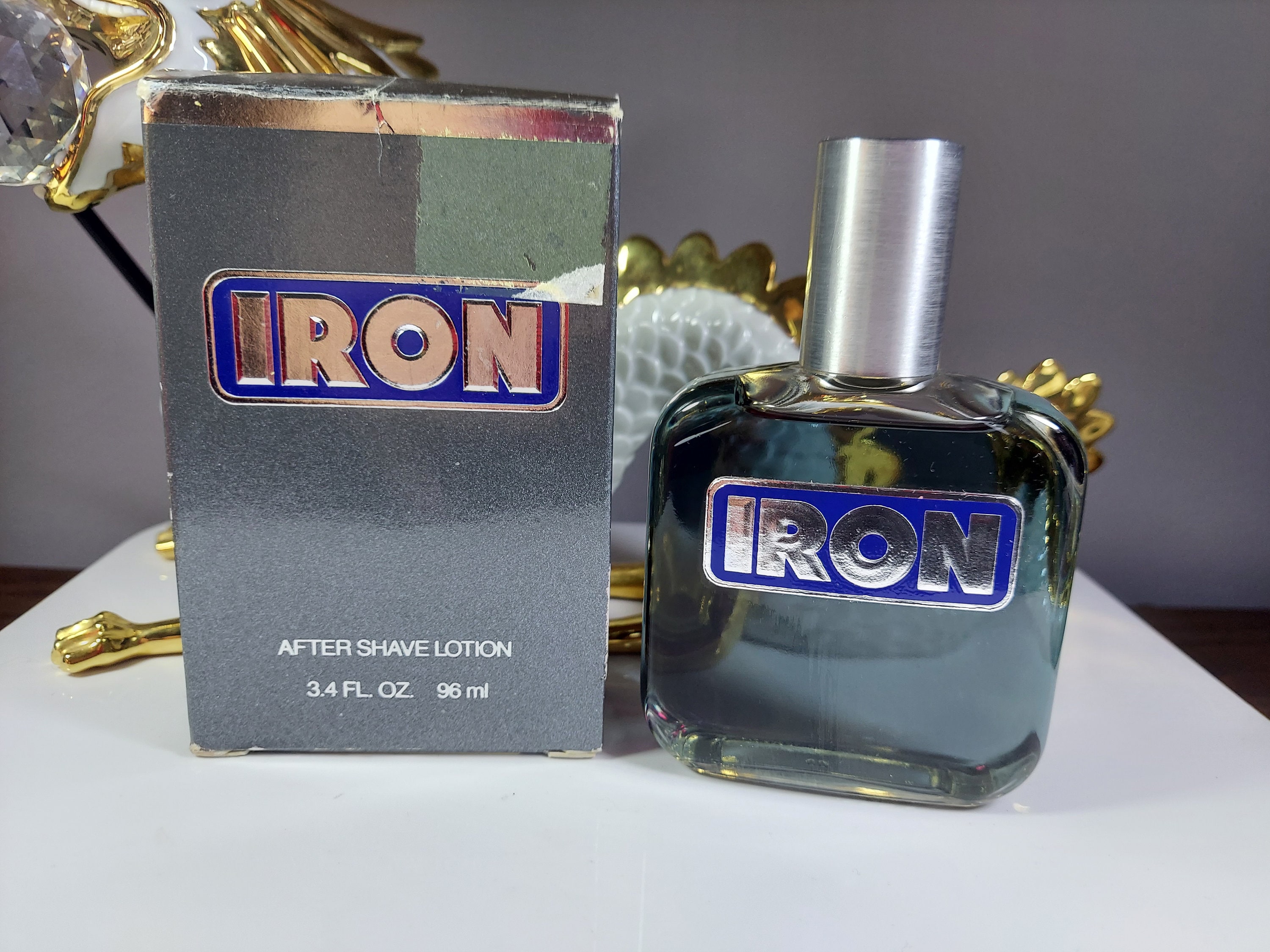 Iron Coty 3.4 oz Splash Aftershave in Box Vintage