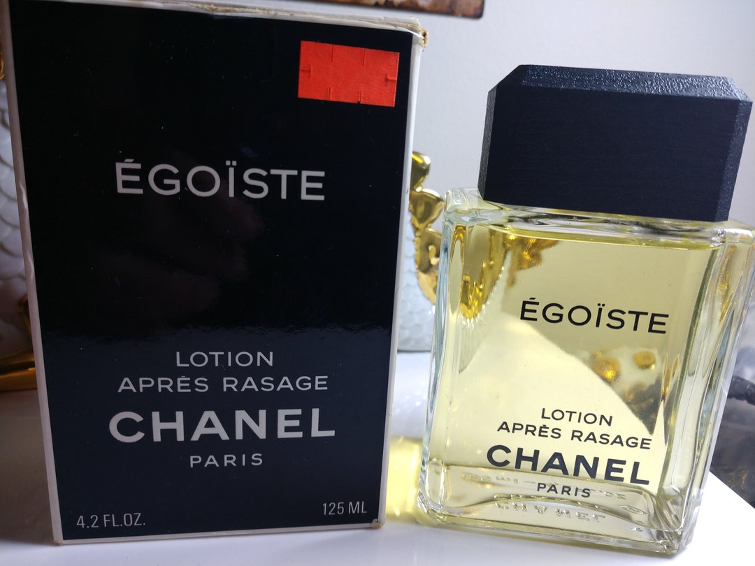 CHANEL Egoiste After Shave Lotion Splash 4.2 Fl Oz Vintage Etsy