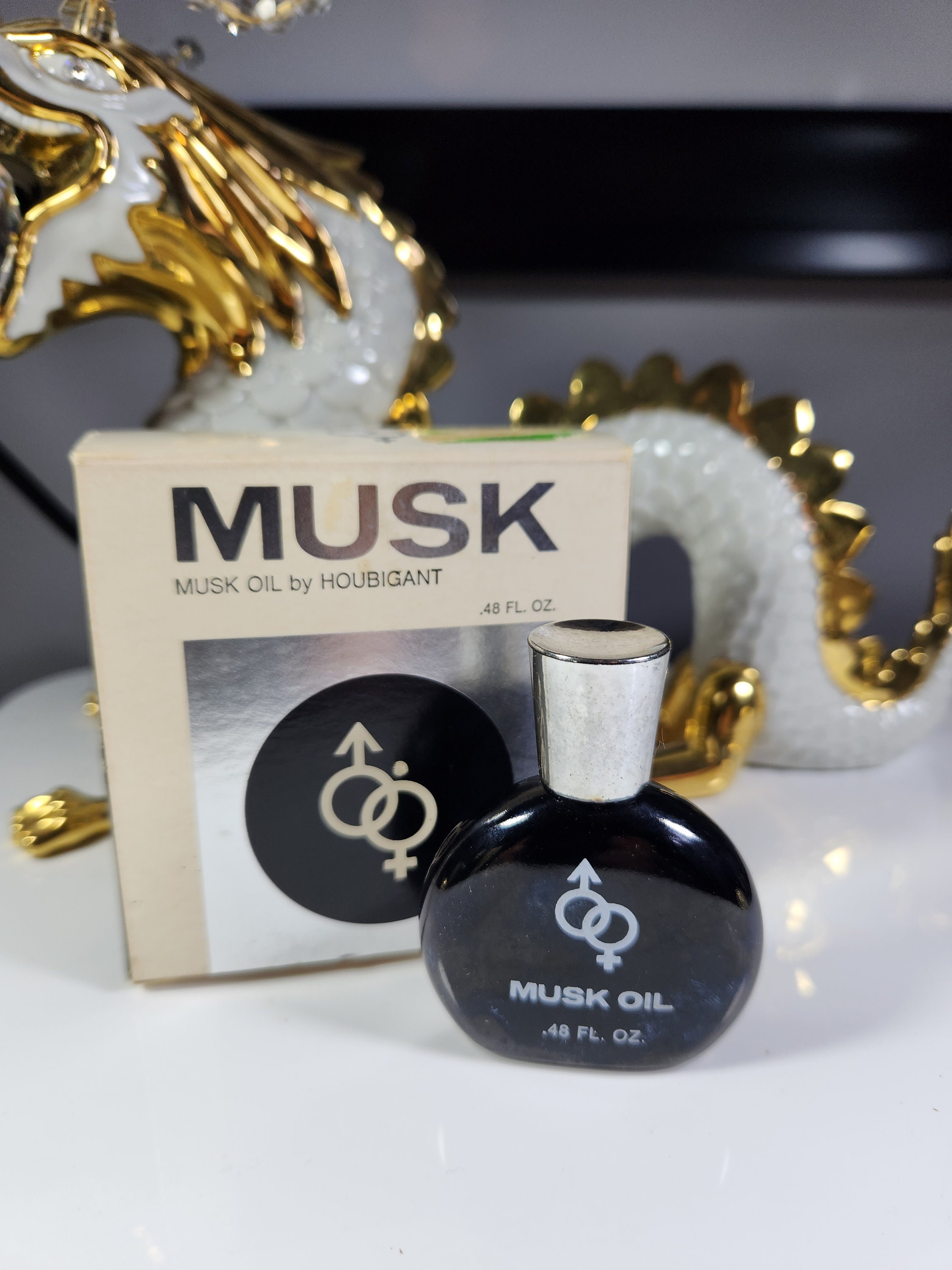 Alyssa Ashley Musk Oil Houbigant .48oz Full Vintage Rare New in