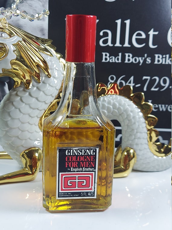 English Leather Ginseng Cologne for men 5.0 oz Large Vintage Bottle