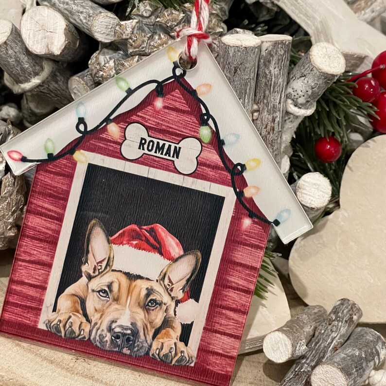 Dog Personalised Bauble, Kennel Christmas Decoration, Kennel Dog Tree