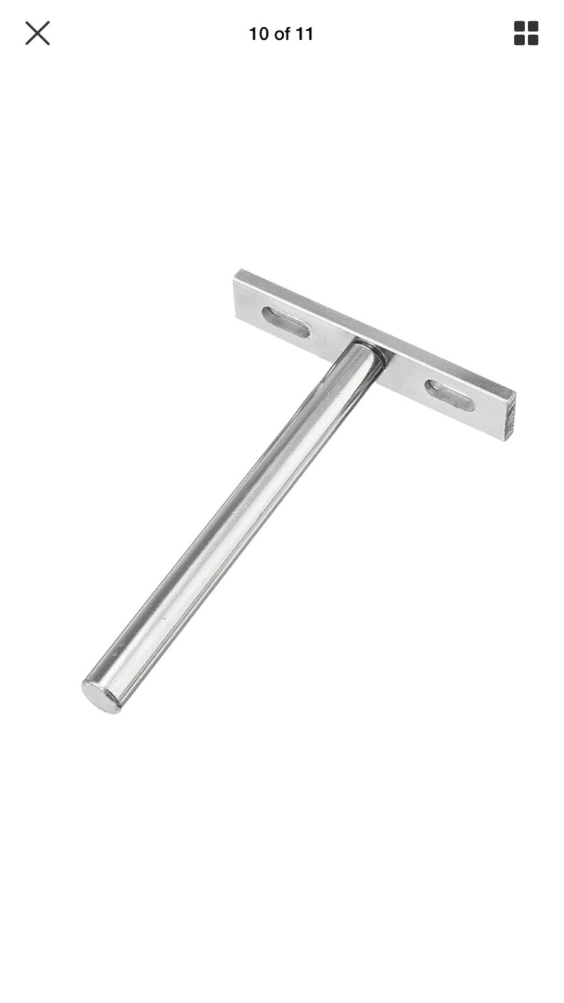 Rustic Red Oak Stained Floating Shelf wooden shelf with blind Etsy