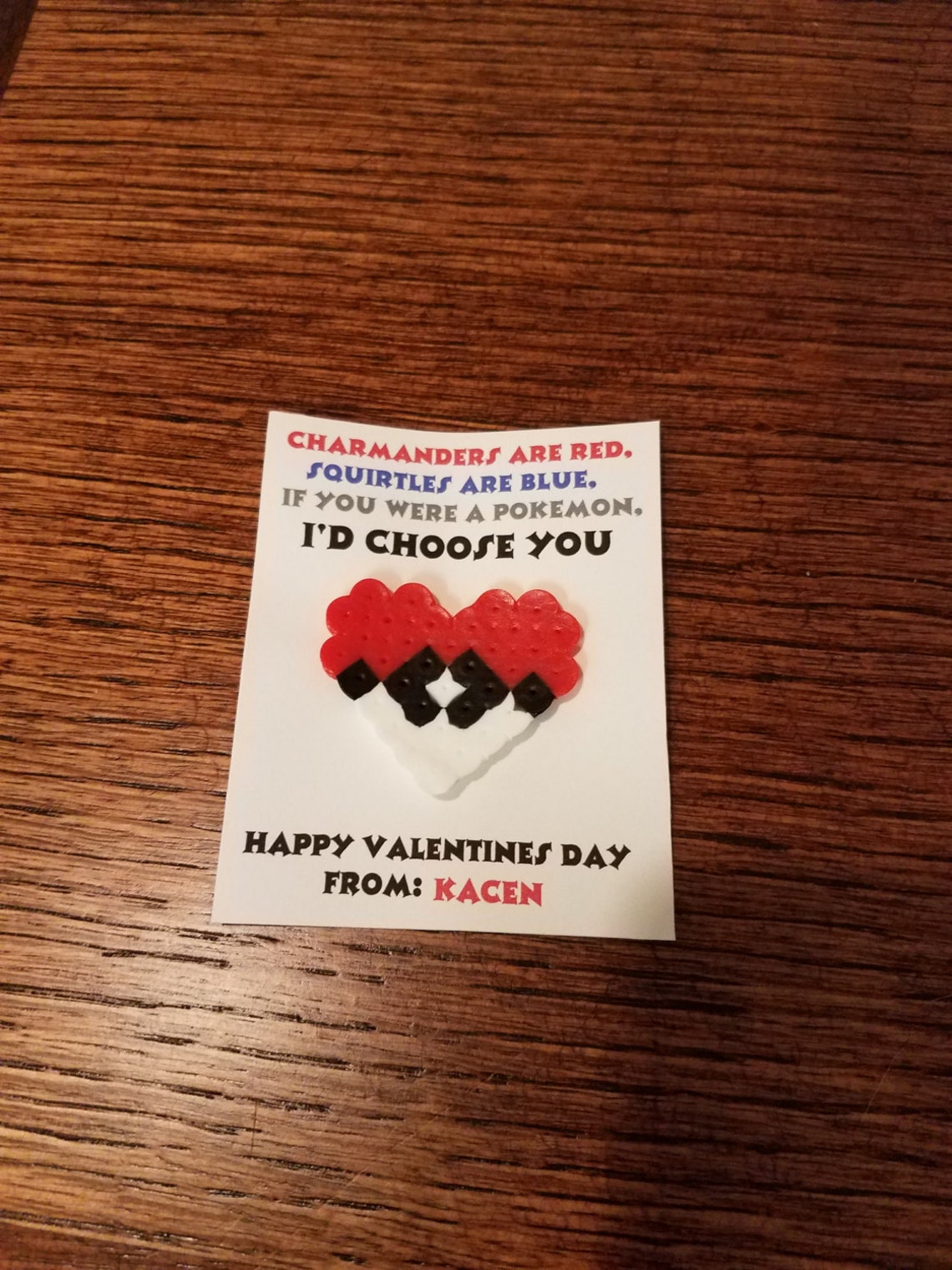 Personalized Pokemon Valentines | Etsy