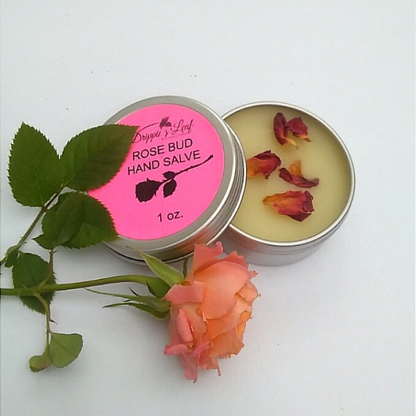 Rose Bud Hand Salve, Heal and prevent dry, chapped hands, Better than store bought lotions.