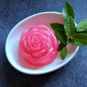 Rose Glycerin Soap: Rosewater Essential Oil, Cleansing Soap