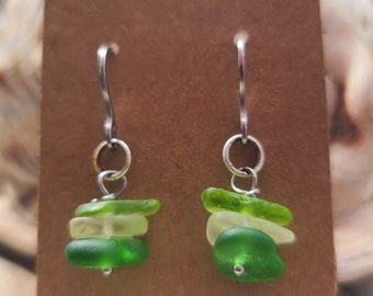 Sea Glass Drop Earrings