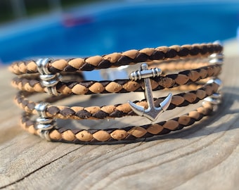 Layered Cork Bracelet