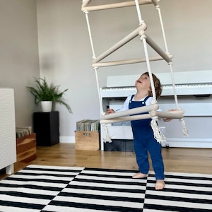 Montessori rope ladder, Kids playground, Balance gymnastics ladder, Climbing bars, Indoor, Outdoor Gymnastic Playroom - playroom idea, gift!
