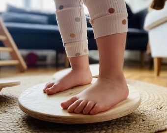 Wooden Balance Board | Playroom Standing Desk | Wobble Board For Kids and Adults | Great gift idea!