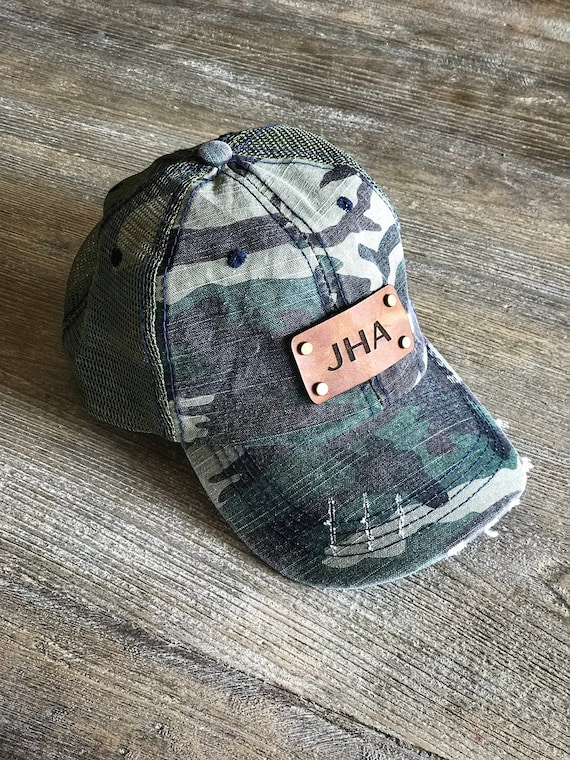 initial ball cap