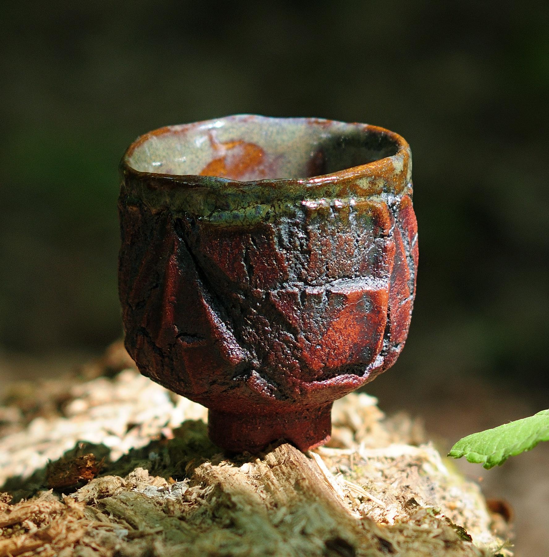 Handbuilt Yunomi Cup – Japanese Style Coffee & Tea Mug, Kurinuki