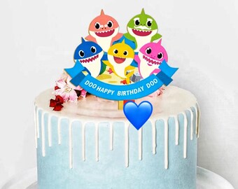 Baby Shark Cake Etsy