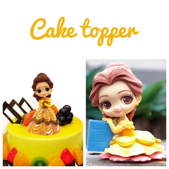 Belle Beauty And The Beast Cake Topper Doll Etsy