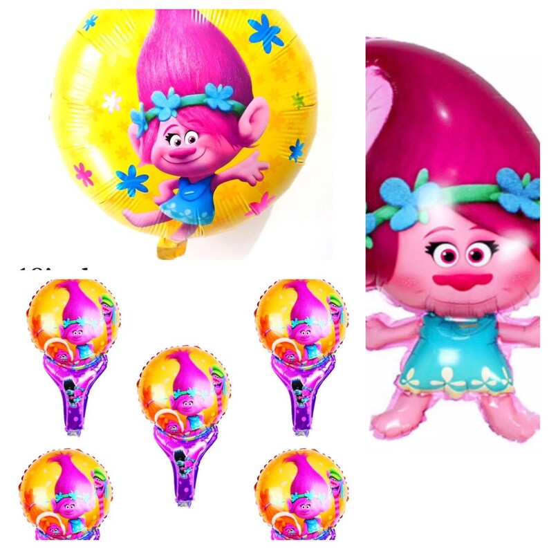 Balloon Decor 29\u201d Birthday party Trolls Poppy Balloon