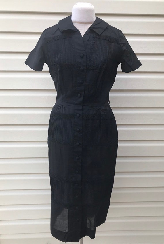 LBD Little Black Dress Sheer Toni Todd 40/50's Roc