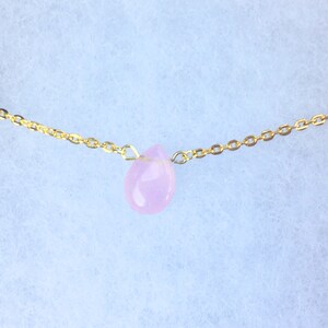 MOTHER&#39;S DAY Special Rose Quartz Necklace, Pink Crystal Necklace, Goddess Gifts, Love Necklace, Layering Necklace