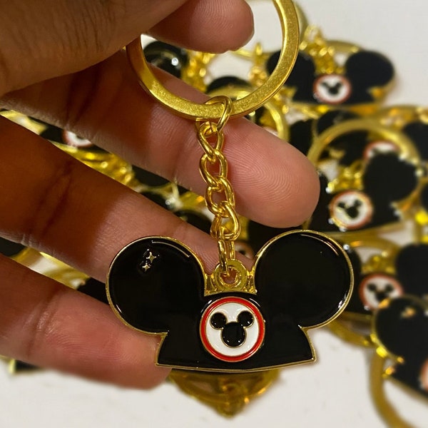 Mickey Ears Keychain Etsy