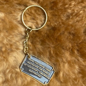 Disneyland Entrance Sign keychain | here you leave today keychain | Disneyland Keychain | Disney world Keychain | Disney Plaque image 2