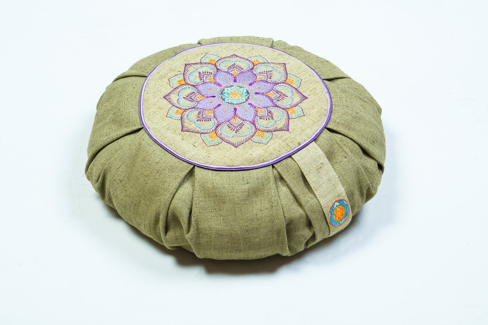 Meditation cushion Buckwheat zafu Mandala Organic buckwheat Etsy