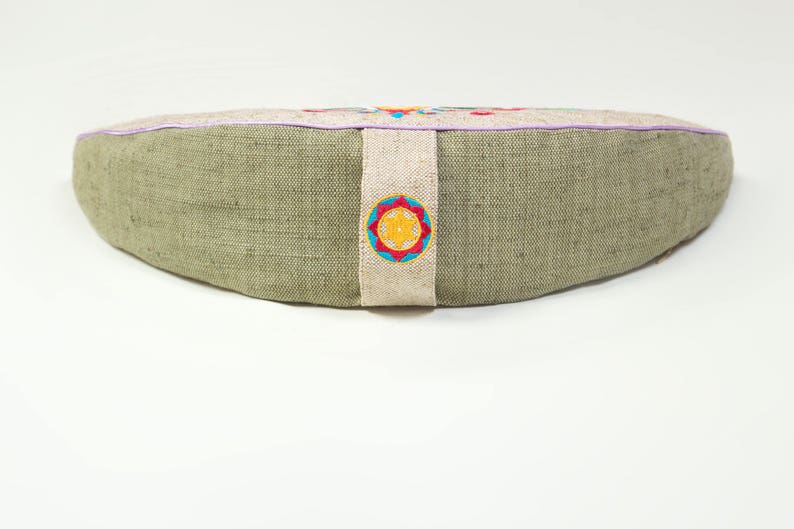 Meditation Cushion Organic Buckwheat Zafu Meditation Seat Yoga Etsy