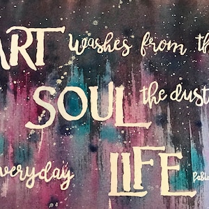 Cadeau pour artiste, Inspiration pour artiste, Citation d’art inspirante, Impression aquarelle sur papier d’archives, Décoration murale, Studio Art