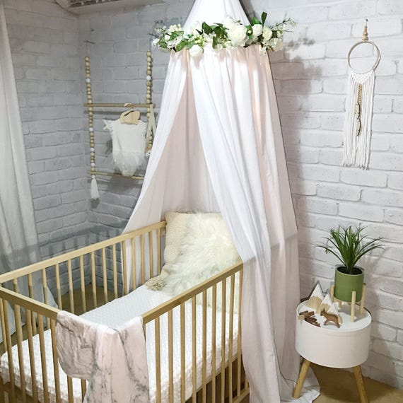 Canopy Tent In White Pink Beige Or Grey For Baby Or Kids Etsy