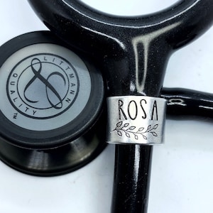 Stethoscope ID Tag: Medical Identification Badge, Name Ring for Nurse, Doctor, Veterinarian, Gingerbread