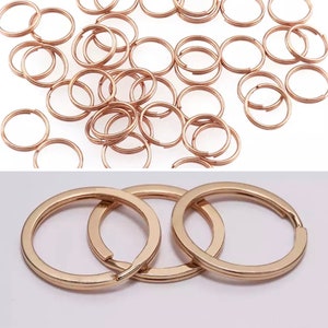 Add On Order Extra Split Ring Existing Orders Only Hardware 20/12mm Set Rose Gld