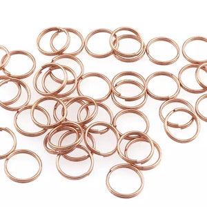 Add On Order Extra Split Ring Existing Orders Only Hardware 2 Rose Gold 12mm