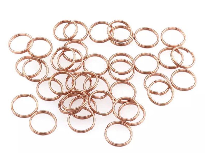 Add On Order Extra Split Ring Existing Orders Only Hardware 2 Rose Gold 12mm