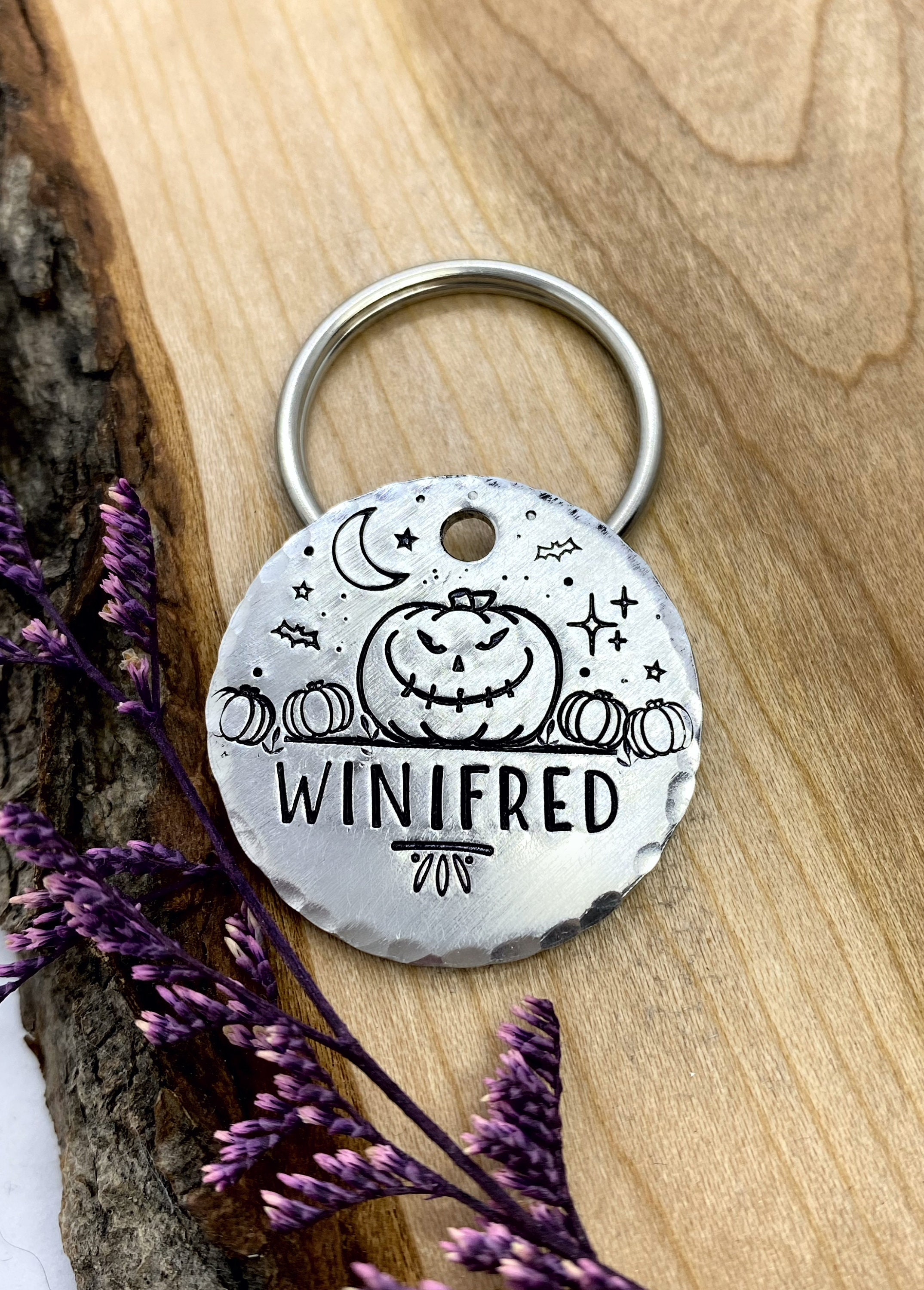 pumpkin dog tag