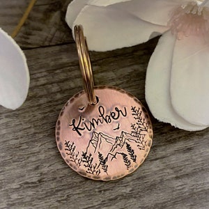 Haustier Marke - Hundemarke - Hundehalsband Marke - Haustier Marke - Handgestempelte Hundemarke - Individuell - Gravur - Personalisiert - Neues Haustier - Hundemama