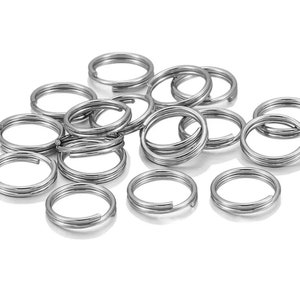 Add On Order Extra Split Ring Existing Orders Only Hardware 2 Silver 12mm