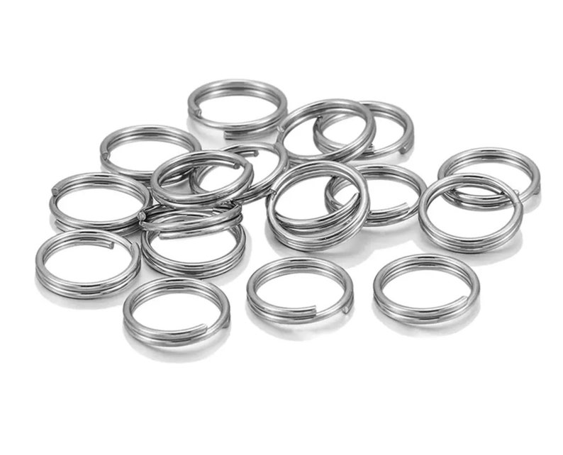 Add On Order Extra Split Ring Existing Orders Only Hardware 2 Silver 12mm