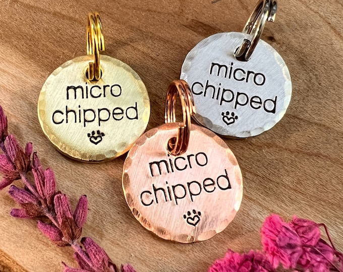 Mini Tag Microchip Tag Microchipped Pet ID Tag Dog Tag for Dogs