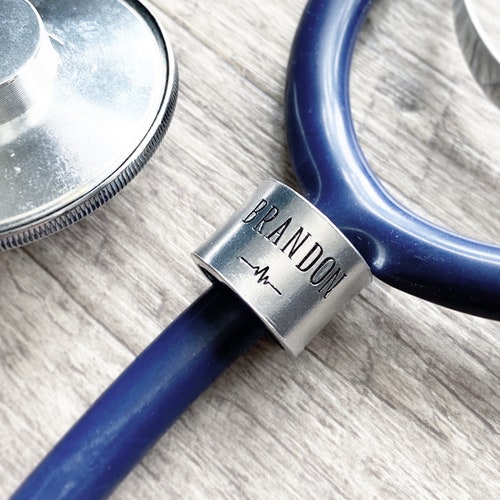Stethoscope ID Tag Stethoscope ID Ring Nurse Gift Doctor Etsy