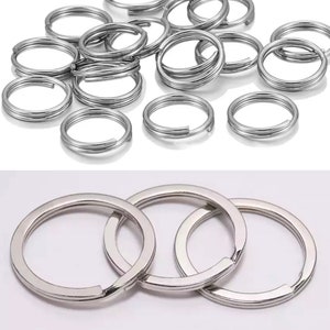 Add On Order Extra Split Ring Existing Orders Only Hardware 20/12mm Set Silv.