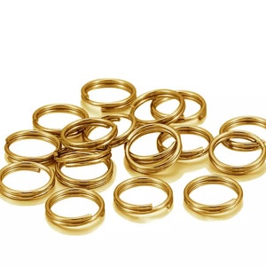 Add On Order Extra Split Ring Existing Orders Only Hardware 2 Gold 12mm