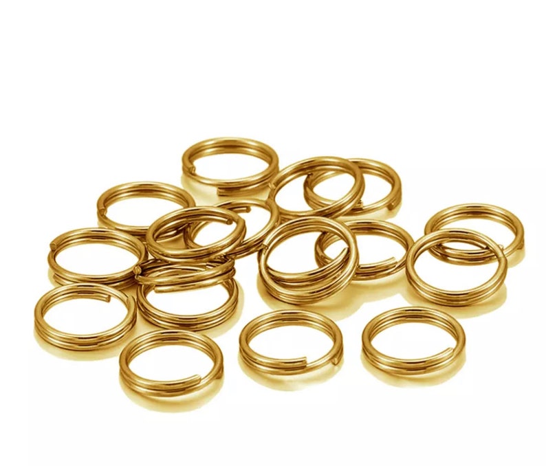 Add On Order Extra Split Ring Existing Orders Only Hardware 2 Gold 12mm