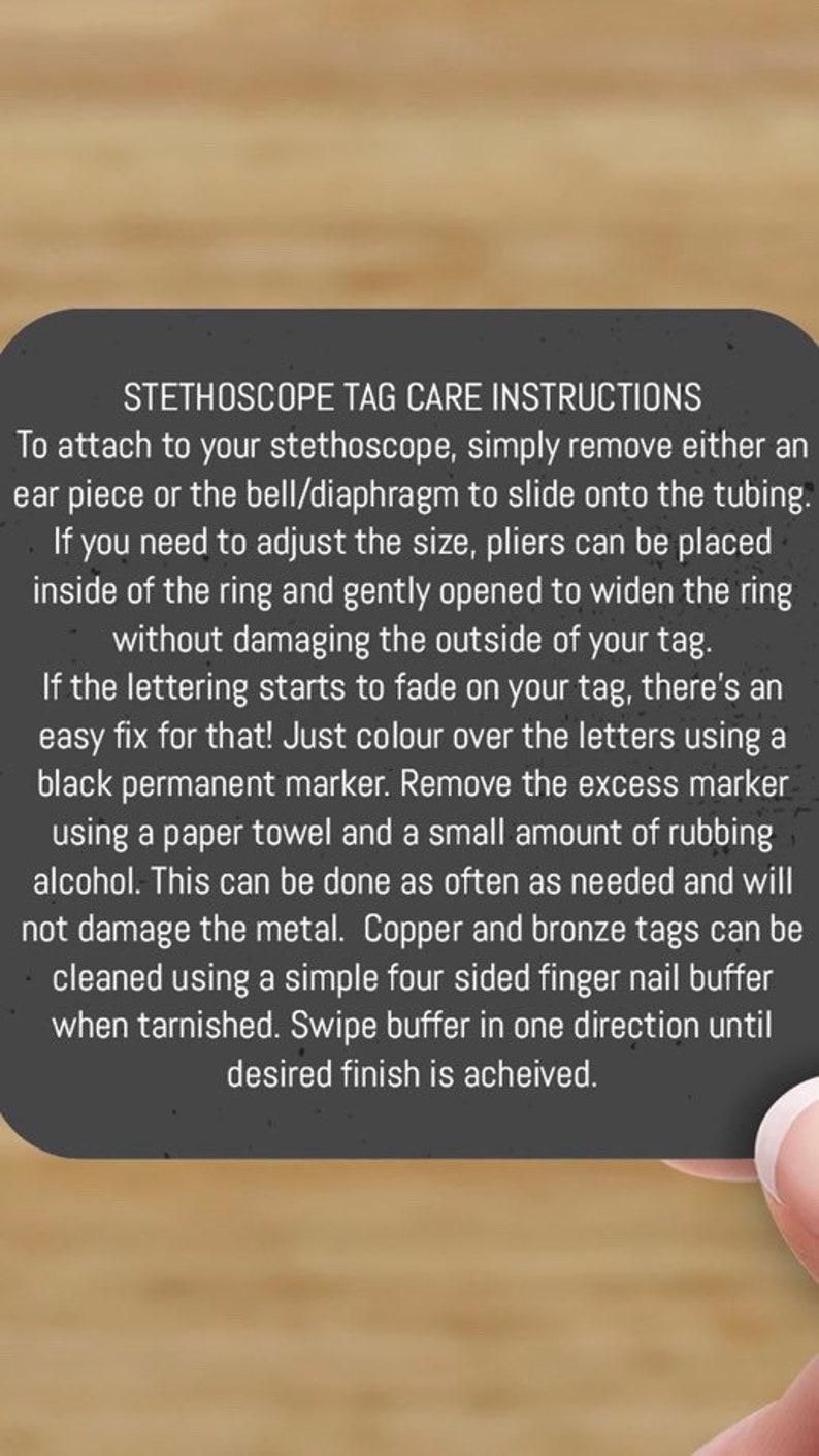 Stethoscope ID Tag Gift For Nurse Nursing Student Gift Gift for Doctor Name Tag Stethoscope Tag Stethoscope Charm sweetheart image 6