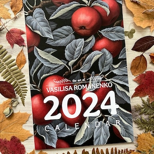 2024 Fine Art Botanical Wall Calendar