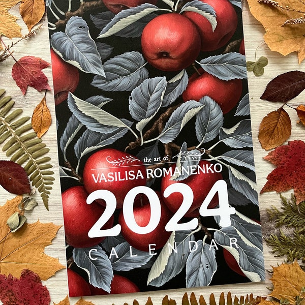 2024 Fine Art Botanical Wall Calendar