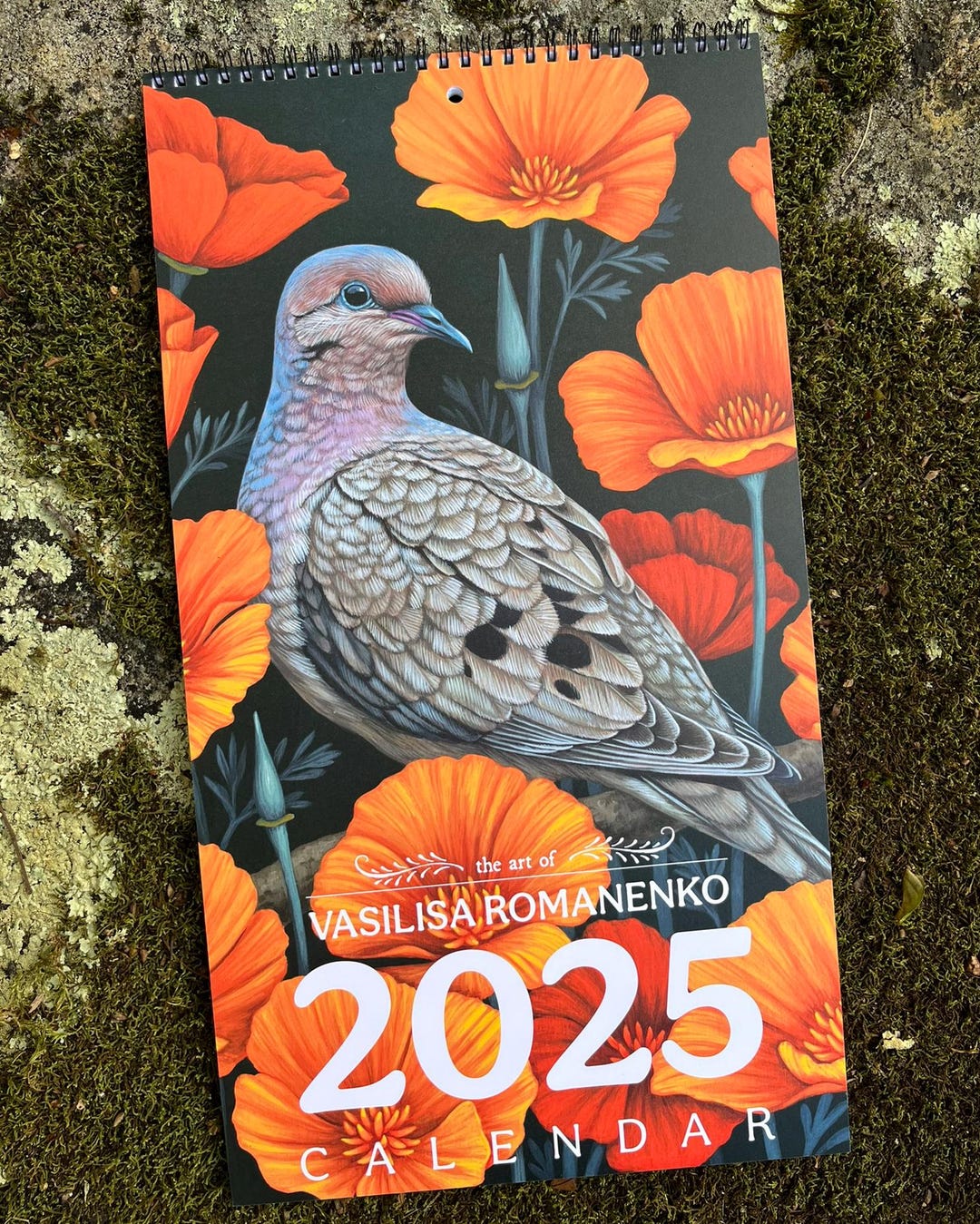 2025 Fine Art Botanical Wall Calendar Etsy