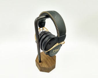 Wood Headphone Stand. Wooden Headphone Hanger. Headphones Storage. Personalized Unique Gift for Men