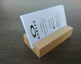 Wood Business Card Holder. Wooden Card Holder from Cherry. Wood Business Card Stand. Office Card Display. Personalized Card Holder.